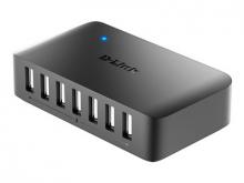 Hub USB2.0 7-Port / 7x A-Port, 1x B-Port, AC-Adapter, Kabel